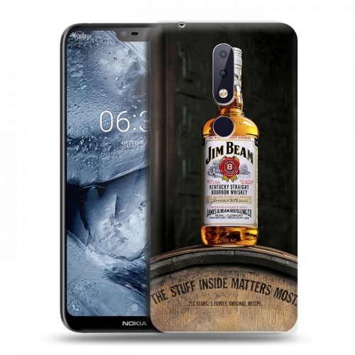 Дизайнерский пластиковый чехол для Nokia 6.1 Plus Jim Beam