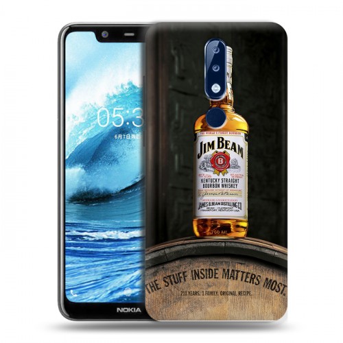 Дизайнерский силиконовый чехол для Nokia 5.1 Plus Jim Beam