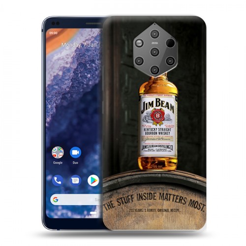 Дизайнерский силиконовый чехол для Nokia 9 PureView Jim Beam