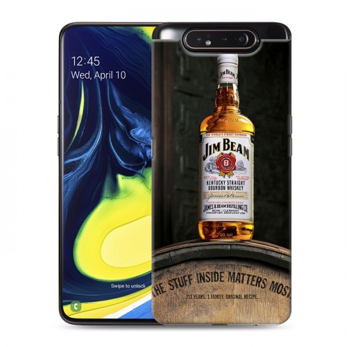 Дизайнерский пластиковый чехол для Samsung Galaxy A80 Jim Beam