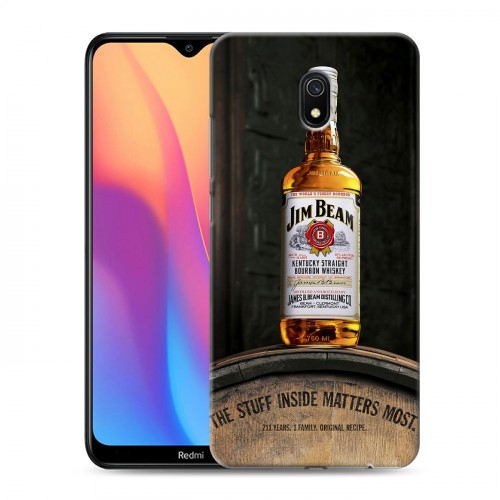 Дизайнерский силиконовый с усиленными углами чехол для Xiaomi RedMi 8A Jim Beam