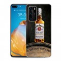 Дизайнерский силиконовый с усиленными углами чехол для Huawei P40 Jim Beam