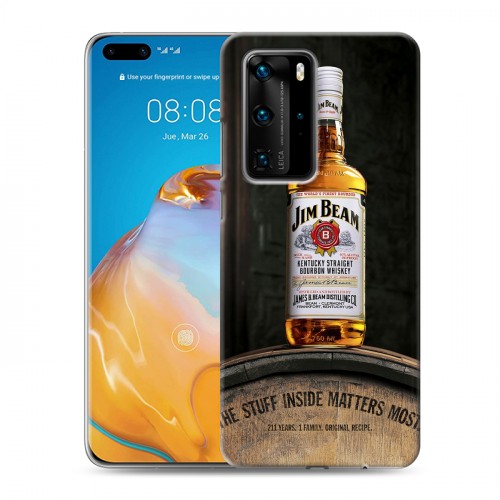 Дизайнерский пластиковый чехол для Huawei P40 Pro Jim Beam