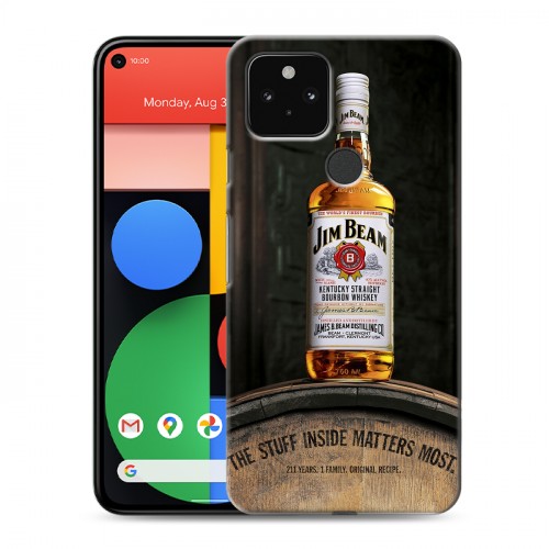 Дизайнерский пластиковый чехол для Google Pixel 5 Jim Beam