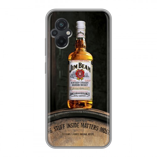 Дизайнерский силиконовый с усиленными углами чехол для Xiaomi Poco M5 Jim Beam