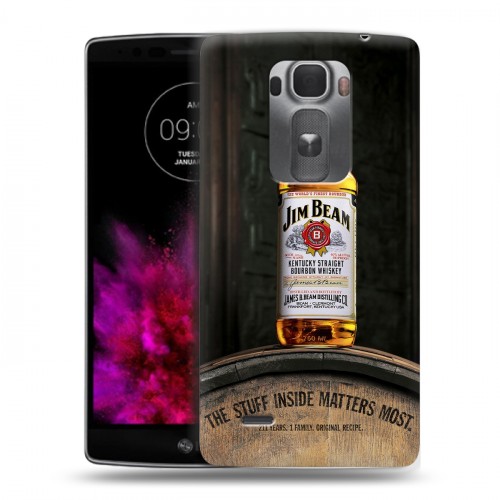 Дизайнерский пластиковый чехол для LG G Flex 2 Jim Beam