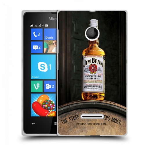 Дизайнерский пластиковый чехол для Microsoft Lumia 435 Jim Beam