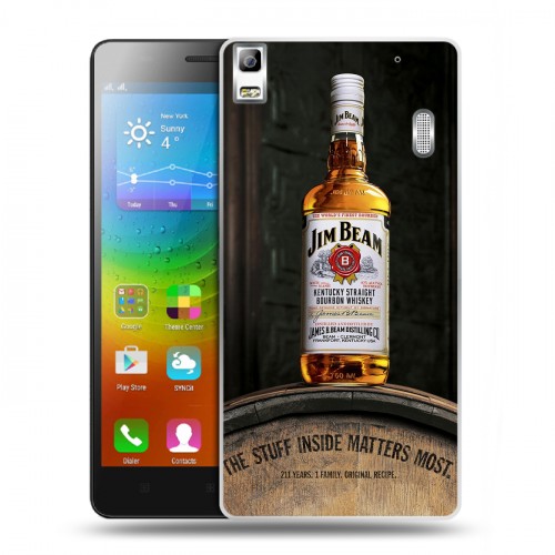 Дизайнерский пластиковый чехол для Lenovo A7000 Jim Beam