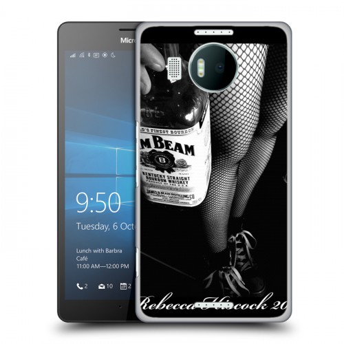 Дизайнерский пластиковый чехол для Microsoft Lumia 950 XL Jim Beam