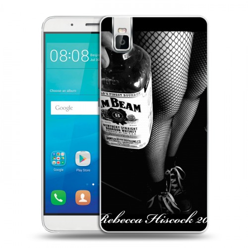 Дизайнерский пластиковый чехол для Huawei ShotX Jim Beam