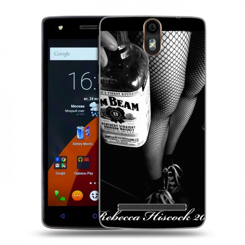 Дизайнерский силиконовый чехол для Wileyfox Storm Jim Beam