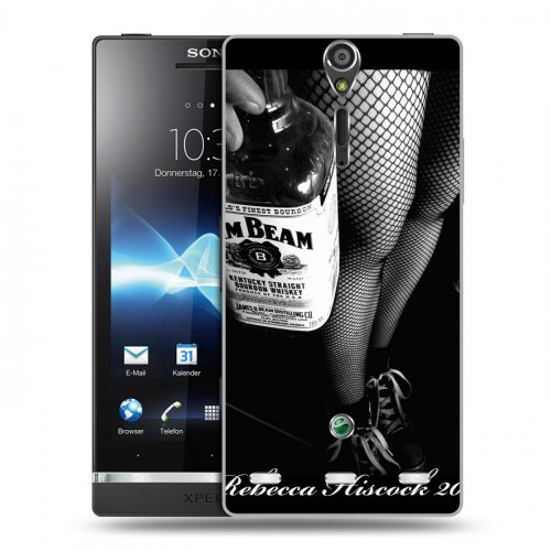 Дизайнерский пластиковый чехол для Sony Xperia S Jim Beam