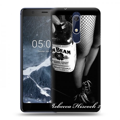 Дизайнерский пластиковый чехол для Nokia 5.1 Jim Beam