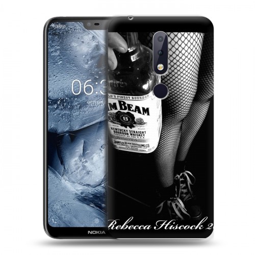 Дизайнерский пластиковый чехол для Nokia 6.1 Plus Jim Beam