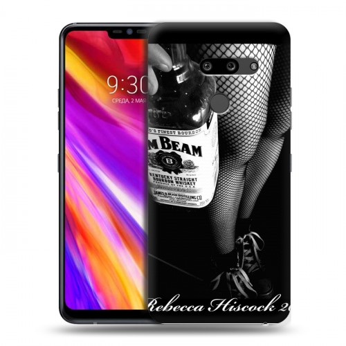 Дизайнерский пластиковый чехол для LG G8 ThinQ Jim Beam