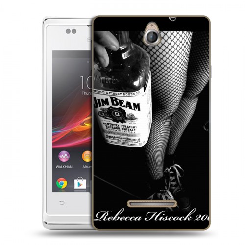 Дизайнерский пластиковый чехол для Sony Xperia E Jim Beam