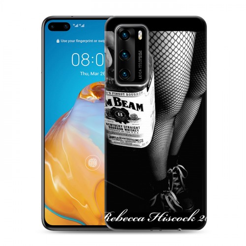 Дизайнерский пластиковый чехол для Huawei P40 Jim Beam