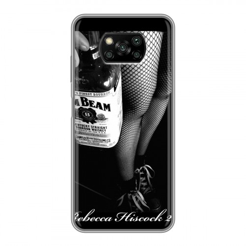 Дизайнерский силиконовый с усиленными углами чехол для Xiaomi Poco X3 Jim Beam