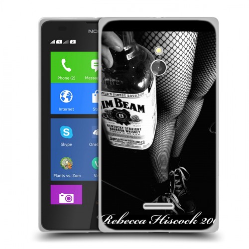 Дизайнерский силиконовый чехол для Nokia XL Jim Beam