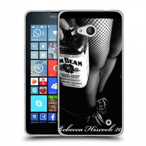 Дизайнерский пластиковый чехол для Microsoft Lumia 640 Jim Beam