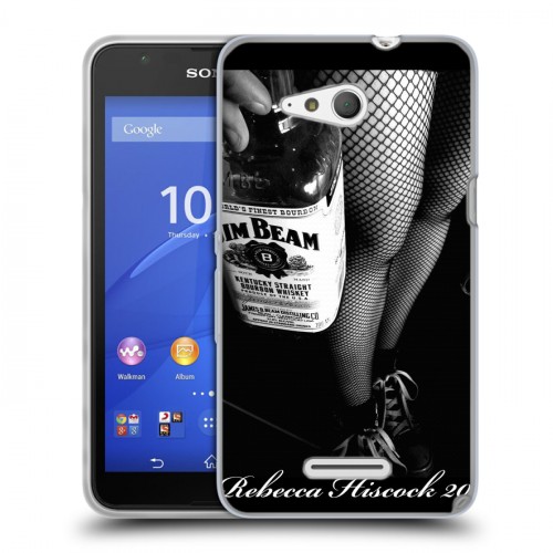 Дизайнерский пластиковый чехол для Sony Xperia E4g Jim Beam