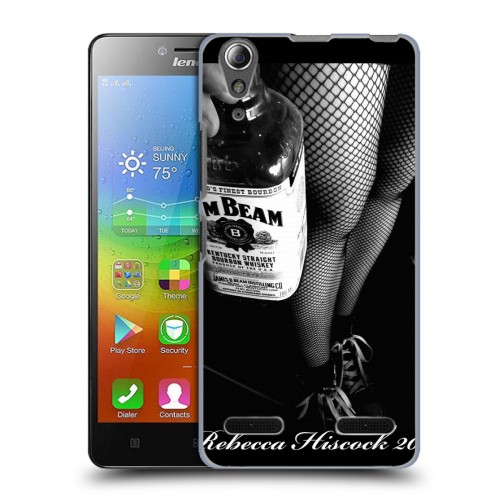 Дизайнерский пластиковый чехол для Lenovo A6000 Jim Beam