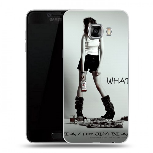 Дизайнерский пластиковый чехол для Samsung Galaxy C5 Jim Beam
