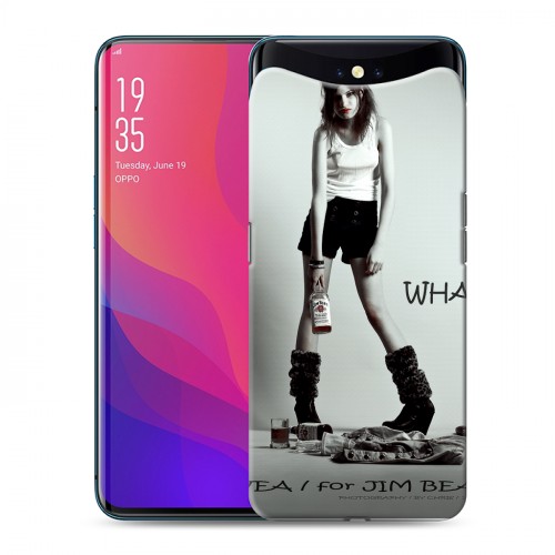 Дизайнерский силиконовый чехол для OPPO Find X Jim Beam