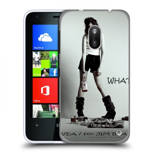 Дизайнерский пластиковый чехол для Nokia Lumia 620 Jim Beam