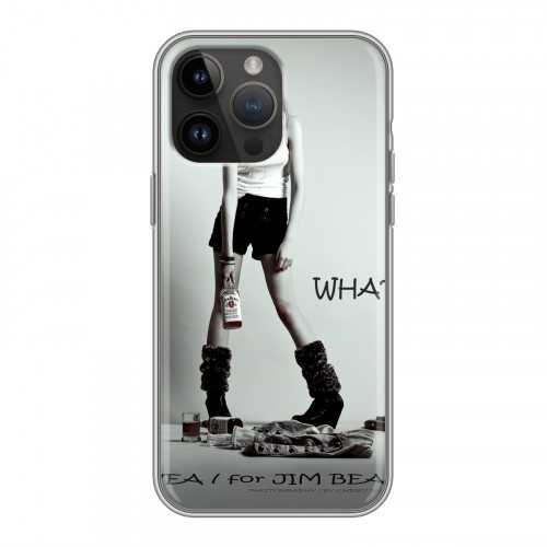 Дизайнерский силиконовый чехол для Iphone 14 Pro Max Jim Beam