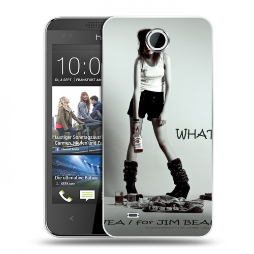 Дизайнерский пластиковый чехол для HTC Desire 300 Jim Beam