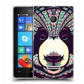 Дизайнерский пластиковый чехол для Microsoft Lumia 435 Животные ацтеков