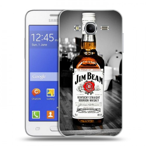 Дизайнерский силиконовый чехол для Samsung Galaxy J7 Jim Beam