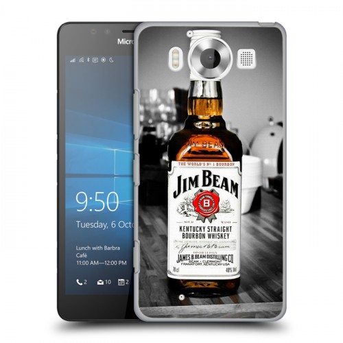 Дизайнерский пластиковый чехол для Microsoft Lumia 950 Jim Beam