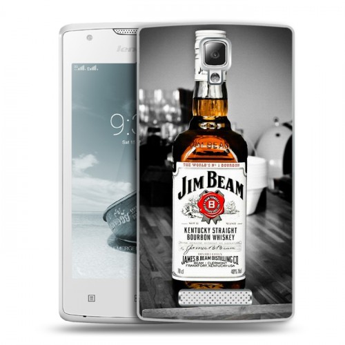 Дизайнерский пластиковый чехол для Lenovo A1000 Jim Beam