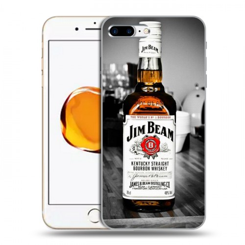 Дизайнерский пластиковый чехол для Iphone 7 Plus / 8 Plus Jim Beam