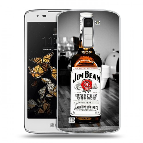 Дизайнерский пластиковый чехол для LG K8 Jim Beam