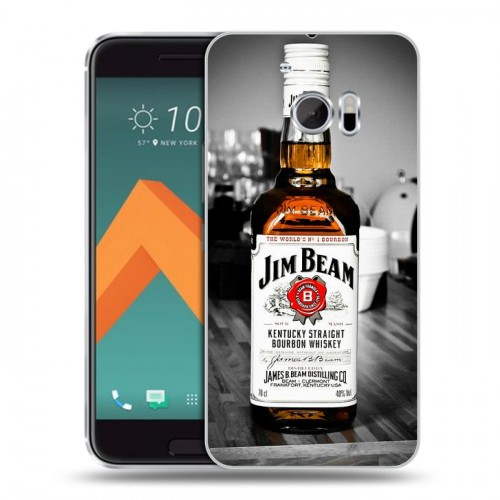 Дизайнерский пластиковый чехол для HTC 10 Jim Beam