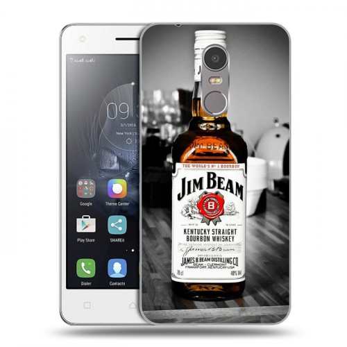 Дизайнерский пластиковый чехол для Lenovo K6 Note Jim Beam