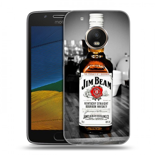 Дизайнерский пластиковый чехол для Lenovo Moto G5 Jim Beam