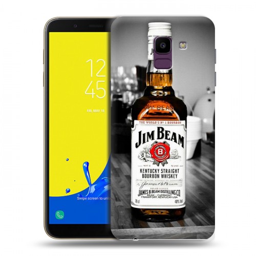 Дизайнерский пластиковый чехол для Samsung Galaxy J6 Jim Beam