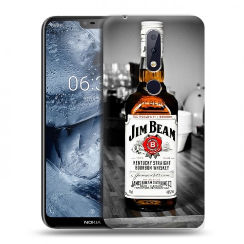 Дизайнерский пластиковый чехол для Nokia 6.1 Plus Jim Beam