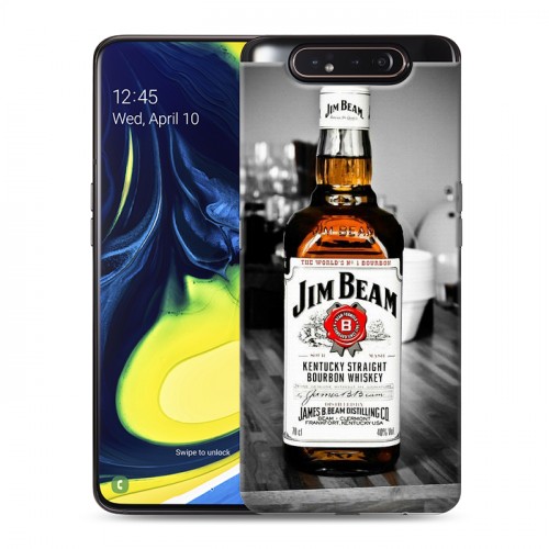 Дизайнерский пластиковый чехол для Samsung Galaxy A80 Jim Beam