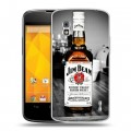 Дизайнерский пластиковый чехол для LG Google Nexus 4 Jim Beam