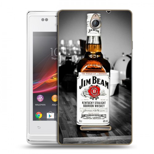 Дизайнерский пластиковый чехол для Sony Xperia E Jim Beam