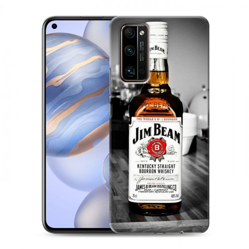 Дизайнерский силиконовый с усиленными углами чехол для Huawei Honor 30 Jim Beam