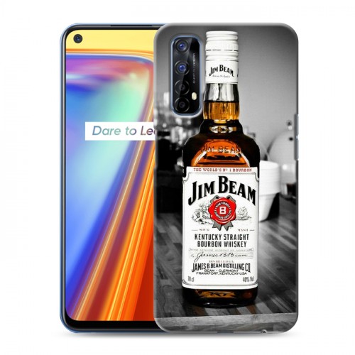 Дизайнерский силиконовый с усиленными углами чехол для Realme 7 Jim Beam