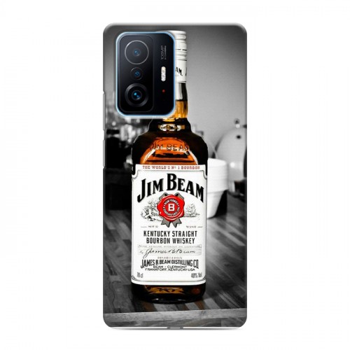 Дизайнерский силиконовый с усиленными углами чехол для Xiaomi 11T Jim Beam