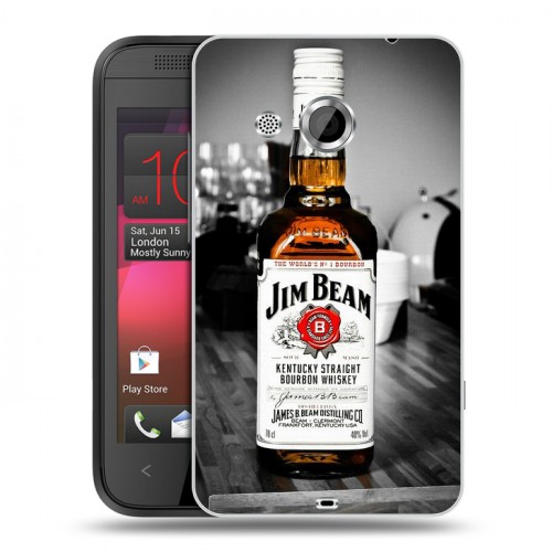 Дизайнерский пластиковый чехол для HTC Desire 200 Jim Beam