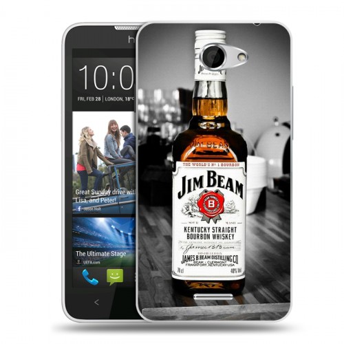 Дизайнерский пластиковый чехол для HTC Desire 516 Jim Beam
